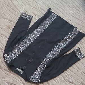 Elegant Black Lace Women's Top